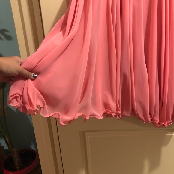 Coral Prom Dress - Picture 2 of 4